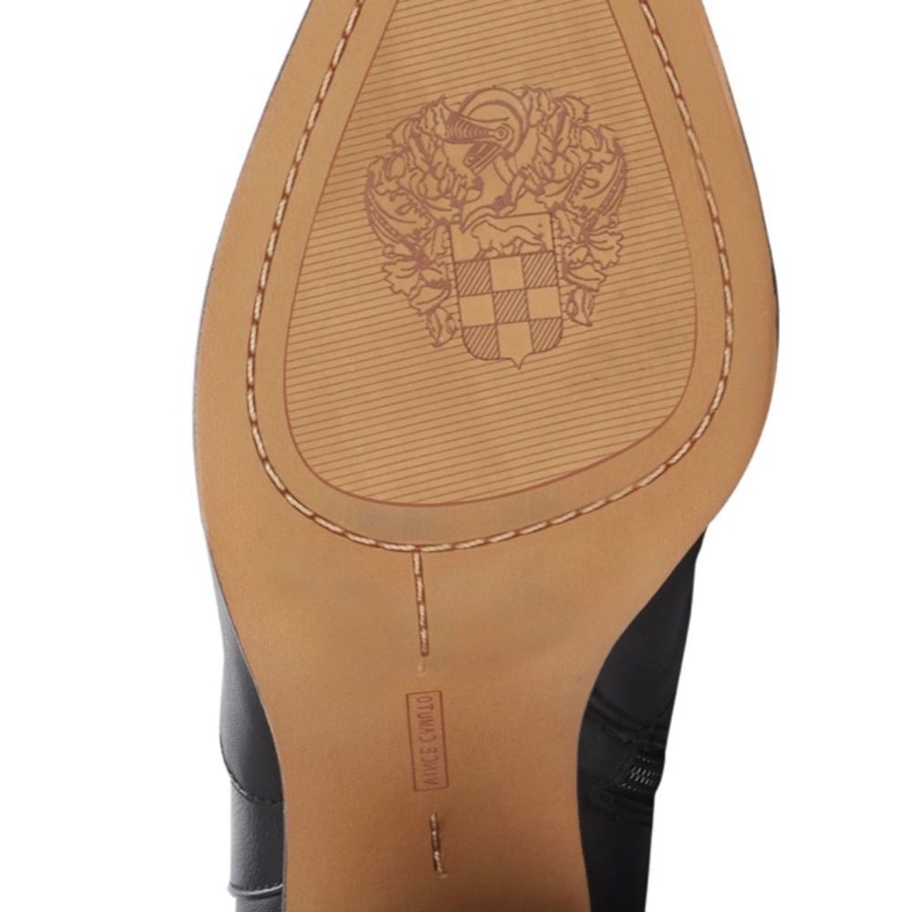 NWT VINCE CAMUTO DEMERRI OVER THE KNEE BLACK BOOTS SEXY LEATHER POINTED … - Picture 6 of 12